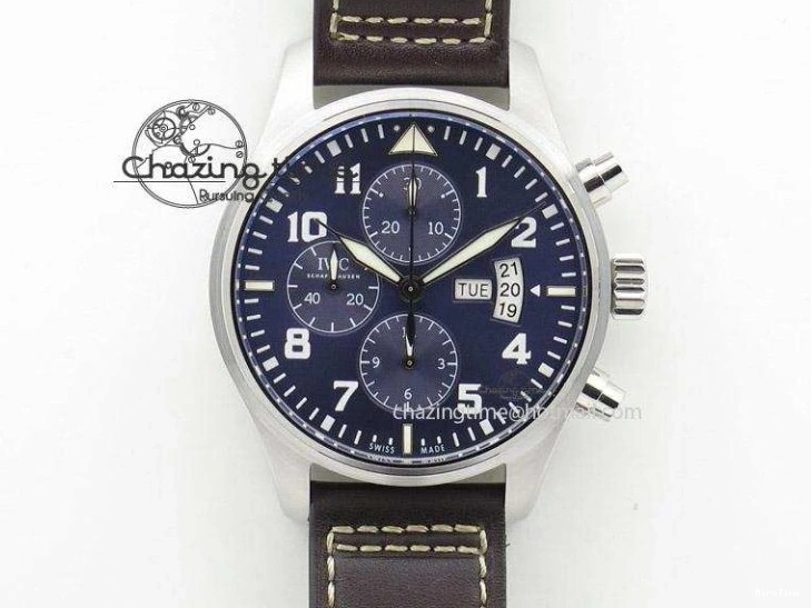 MIROTIME 0509 Pilot Chrono IW377726 ZF 1:1 Best Edition Green Dial on Brown Leather Strap A Trendsetting 7125